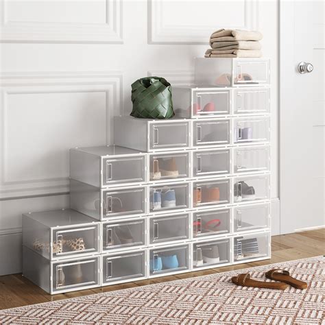 best stackable shoe storage boxes.